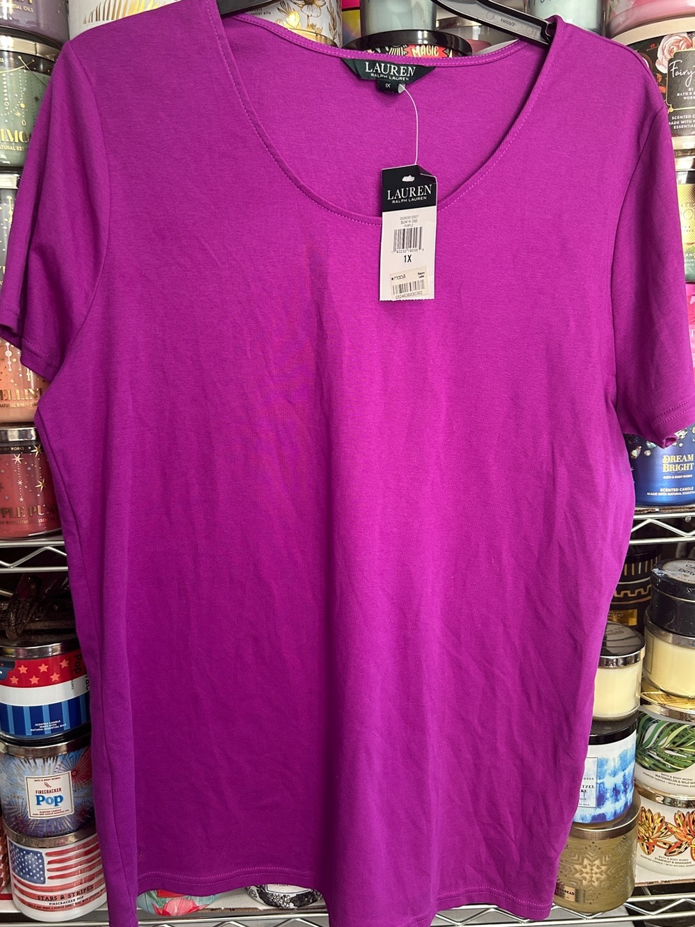 Lauren Ralph Lauren Short Sleeve Scoop Neck Tee